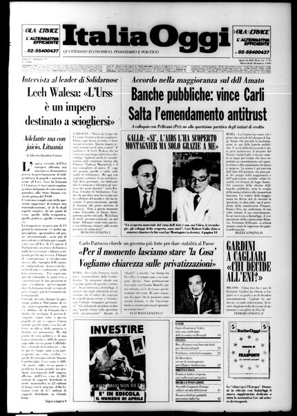 Italia oggi : quotidiano di economia finanza e politica